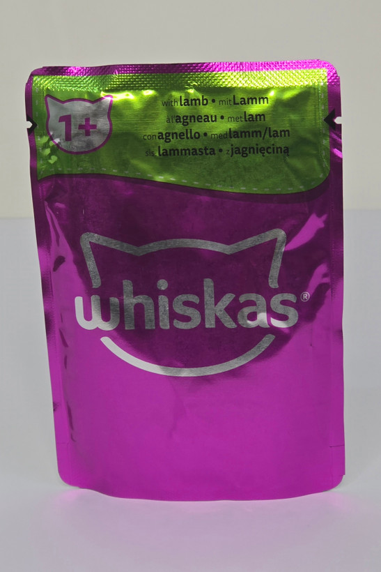 پوچ گربه ویسکاس اروپایی طعم گوشت بره مناسب گربه بالغ 80گرمی